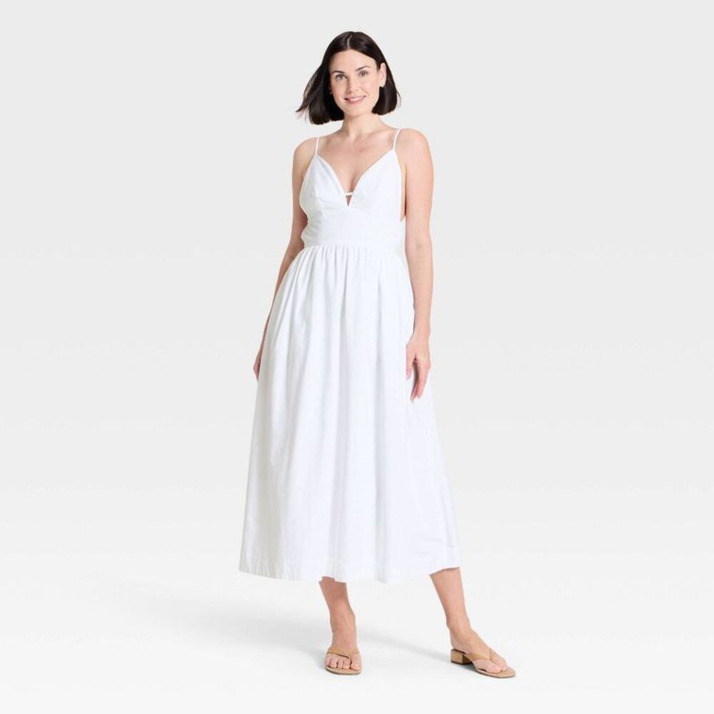 A New Day - Women's Maxi Slip Dress - A New Day White XS White